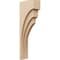 Ekena Millwork 6"W x 12"D x 36"H Thin Rockford Rough Cedar Woodgrain TimberThane Corbel, Primed Tan CORUR06X12X36ROCRCPR - alternate 1